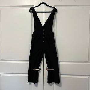 Black Overalls Jumpsuit